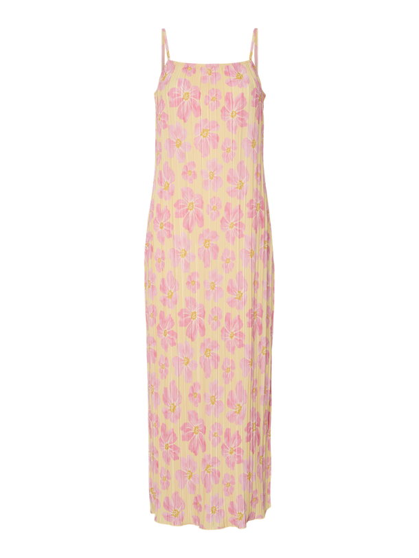 Product VESTIDO MAXI ESTAMPADO AMBER-Mellow Yellow AOP:PINK FLOWERS - Image 4