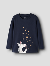 Navy Blazer Print:Star Bubbles