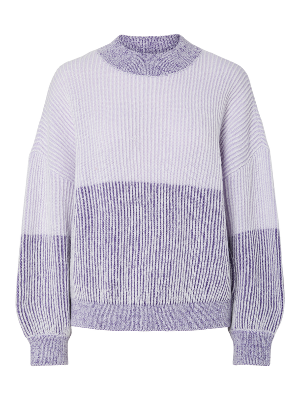 Product SWEATER NELLA - Ultra Violet Detail:Lavender colorblock - Image 1