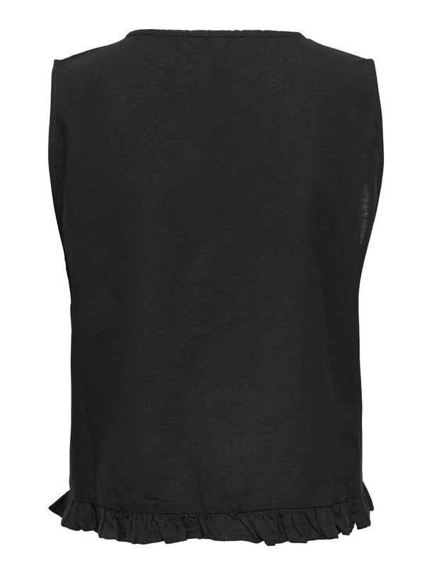 Product CHALECO DE LINO JAKIRI-Black - Image 2