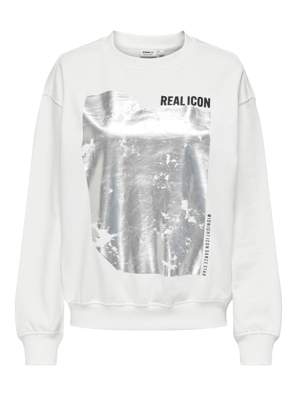 Product SUDADERA GWEN - Cloud Dancer Print:Real - Image 4