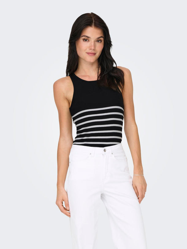 Product TOP KENYA - Black Stripes:BRIGHT WHITE - Image 1