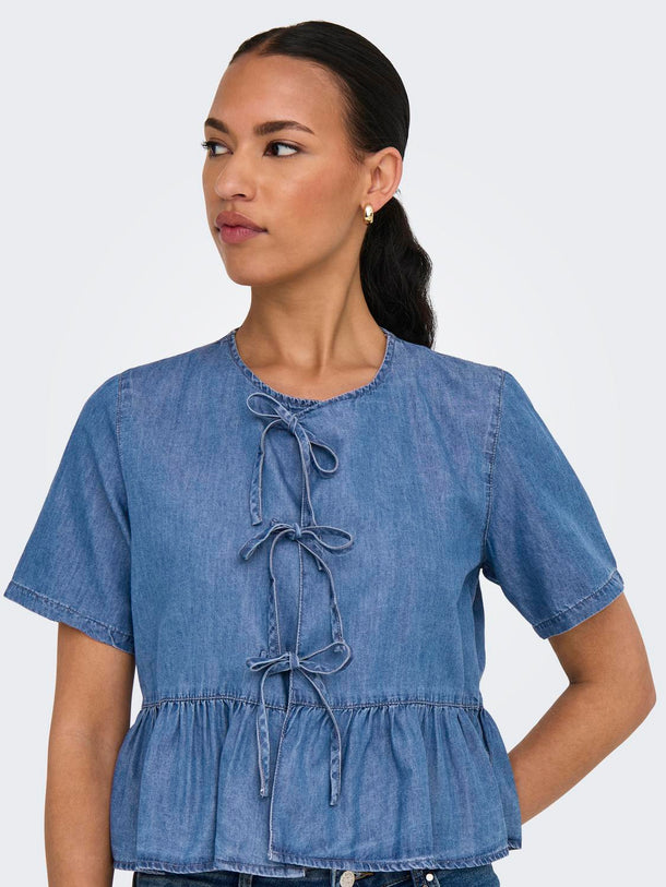 Product CAMISA DENIM BEA - Medium Blue Denim - Image 6