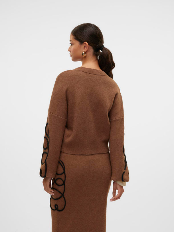 Product CARDIGAN ROSE - Brown Lentil - Image 4