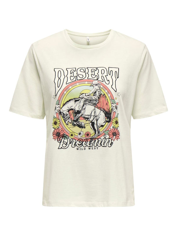 Product CAMISETA STACEY - Cloud Dancer Print:DESERT - Image 5