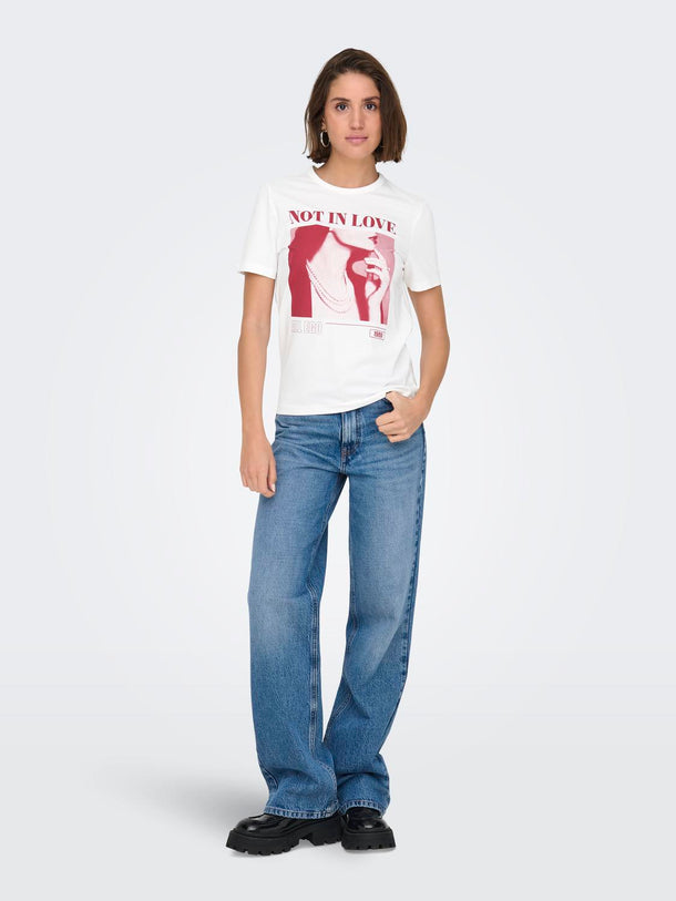 Product CAMISETA ALBA - Cloud Dancer Print:LOVE - Image 4
