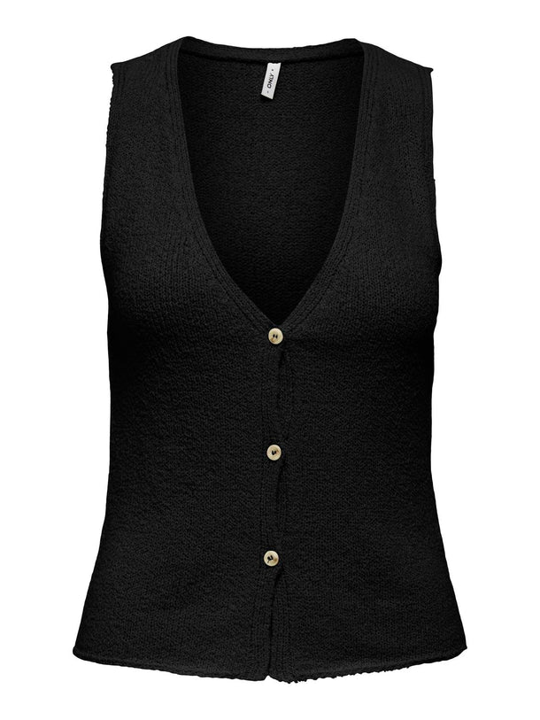 Product TOP TEJIDO CON CUELLO CAMISERO GURLI-Black - Image 4