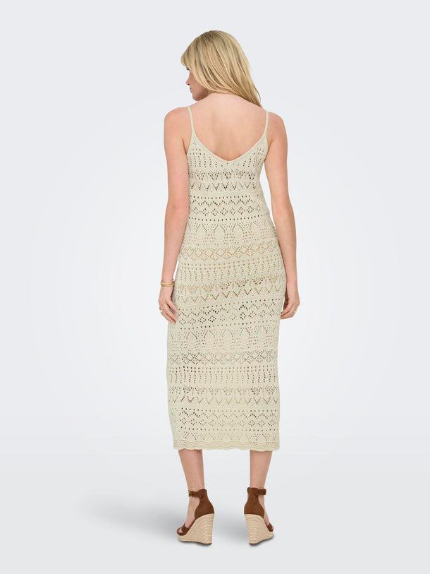 Product VESTIDO MAXI TEJIDO AVINA-Ecru - Image 3
