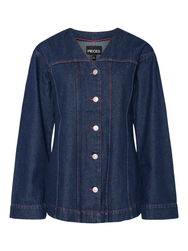 Product CAMISA DEMI - Blue Indigo Detail:Red stitching - Image 1