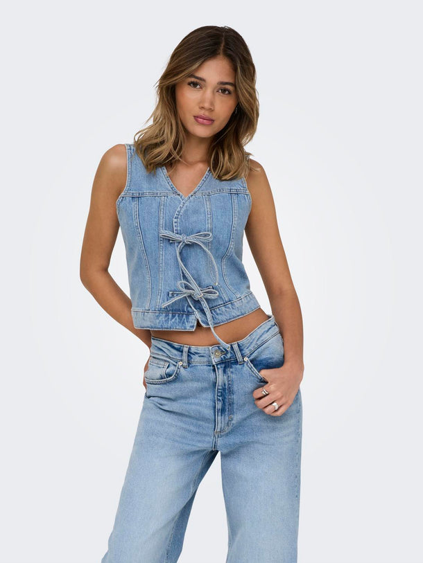 Product TOP DENIM LAZOS EMMA-Light Blue Denim - Image 1