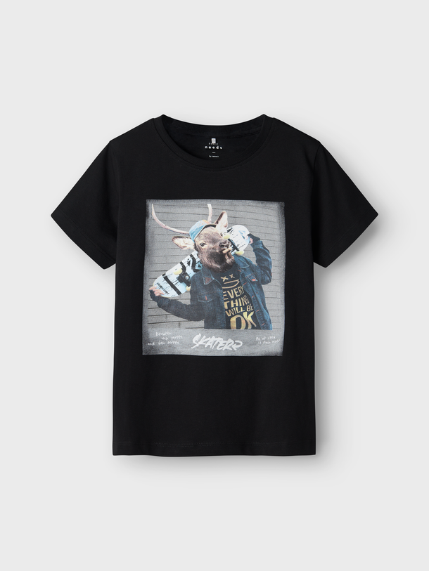 Product CAMISETA VOTO - Black Print:Deer - Image 1