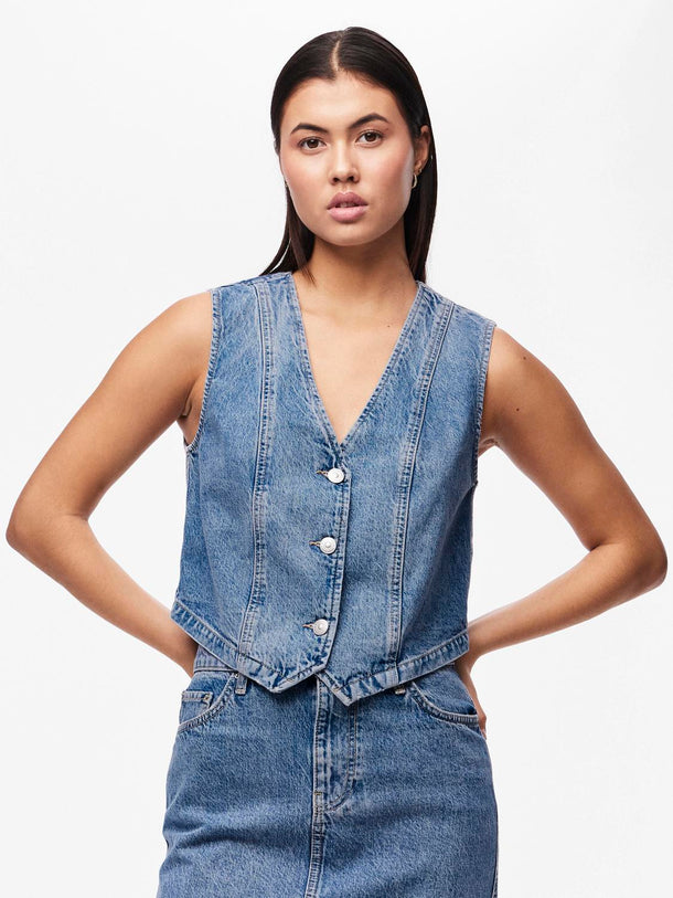 Product CHALECO ALMA  - Medium Blue Denim - Image 1