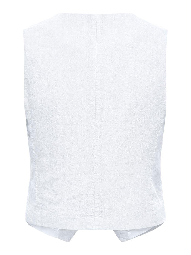 Product CHALECO DE LINO SAY-Bright White - Image 2