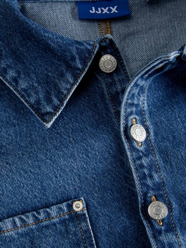 Product SOBRECAMISA CROPPED ANA-Medium Blue Denim - Image 7