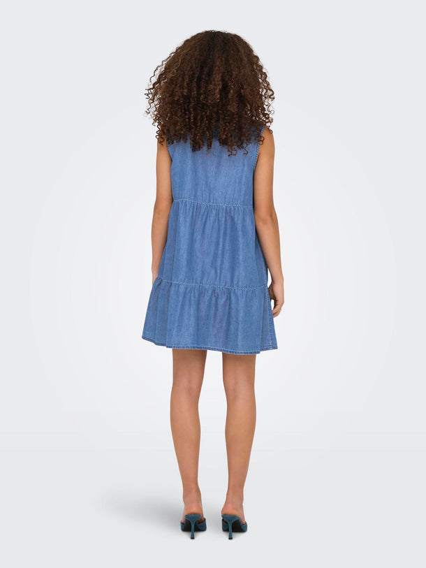Product VESTIDO DENIM BEA - Medium Blue Denim - Image 3