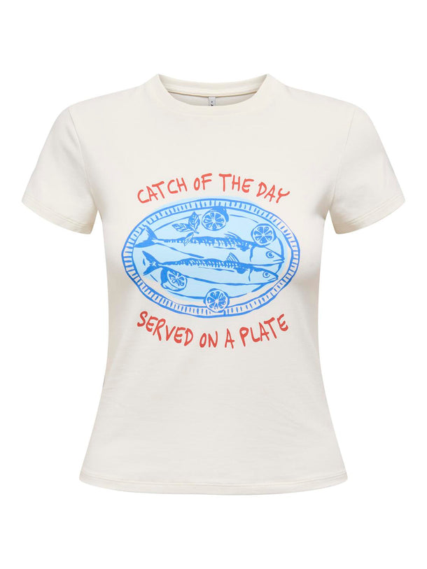 Product CAMISTEA WINSLET-Cloud Dancer Print:Catch - Image 1