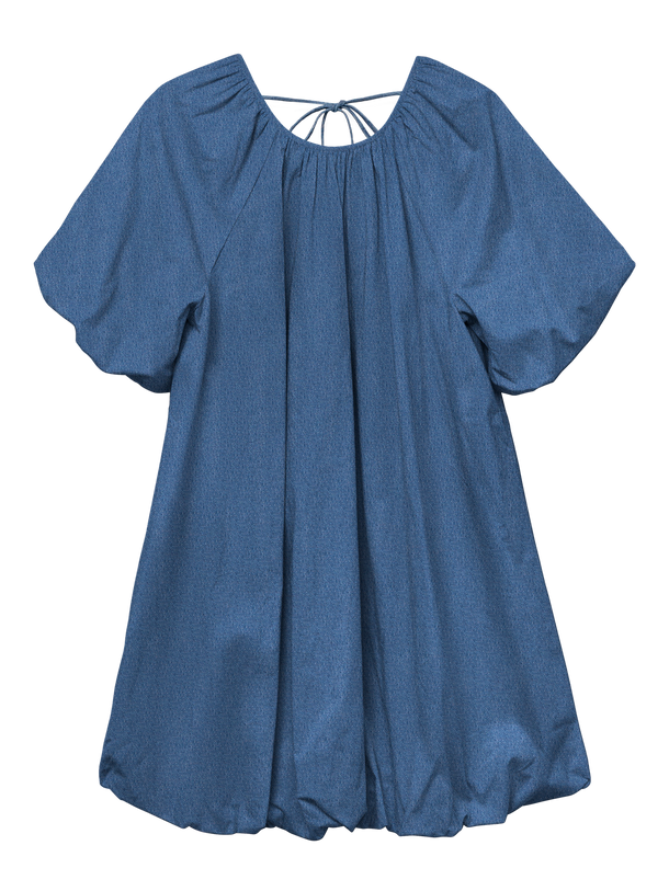 Product VESTIDO BALLOON DENIM DORA-Medium Blue Denim - Image 1