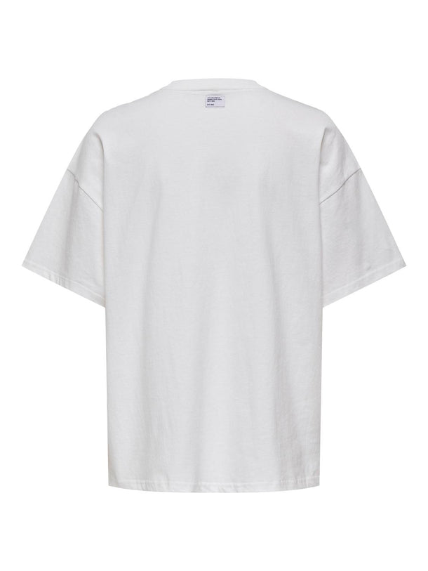 Product CAMISETA CASSIE - Bright White Print:New york + labels brooklyn - Image 2