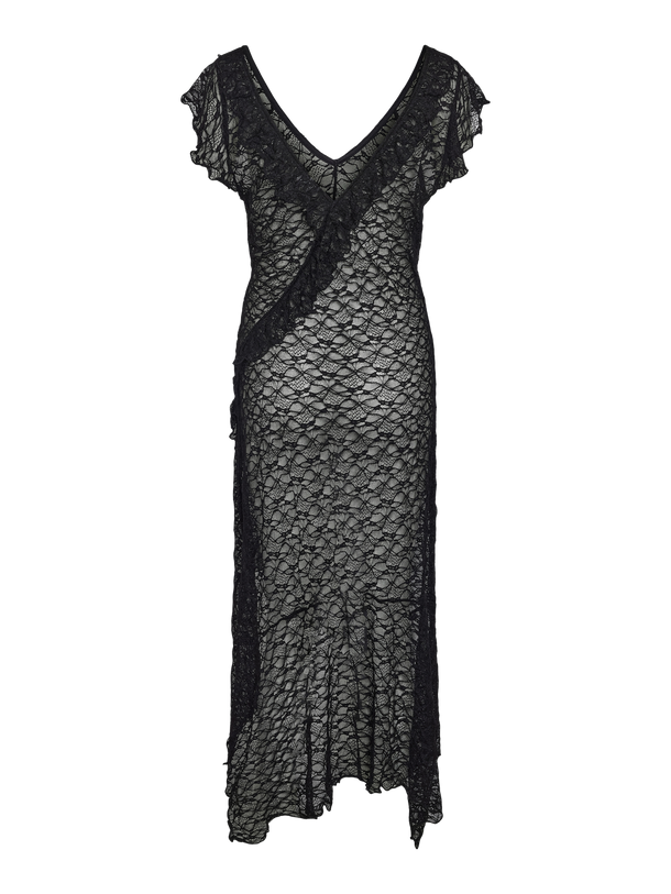 Product VESTIDO MAXI ENCAJE LACEY-Black - Image 4