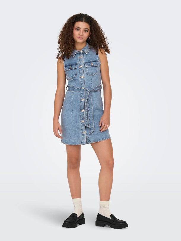 Product VESTIDO DENIM CAMISERO EMILY-Light Blue Denim - Image 2