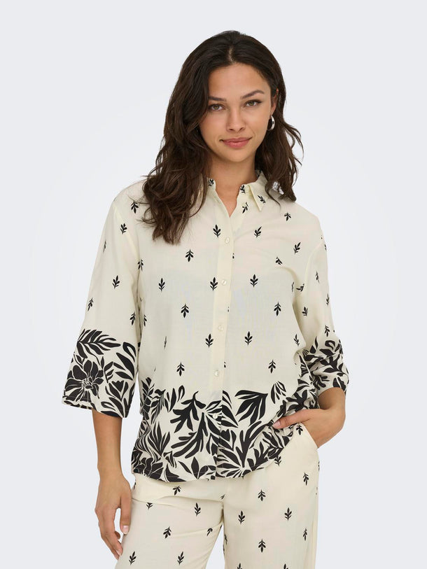 Product CAMISA MAGGIE - Sandshell AOP:BLACK ETHNIC - Image 1