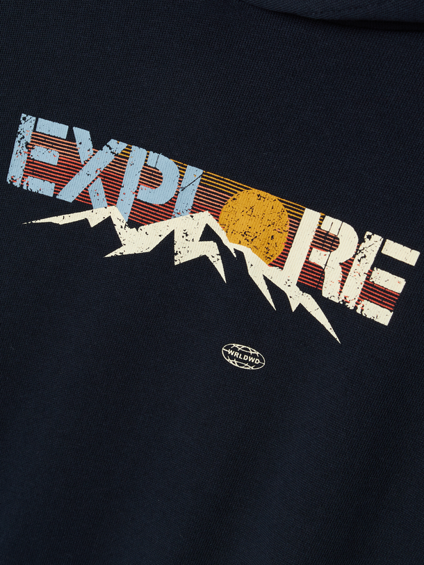 Product SUDADERA VILDAR - Dark Sapphire Print:Explore - Image 2
