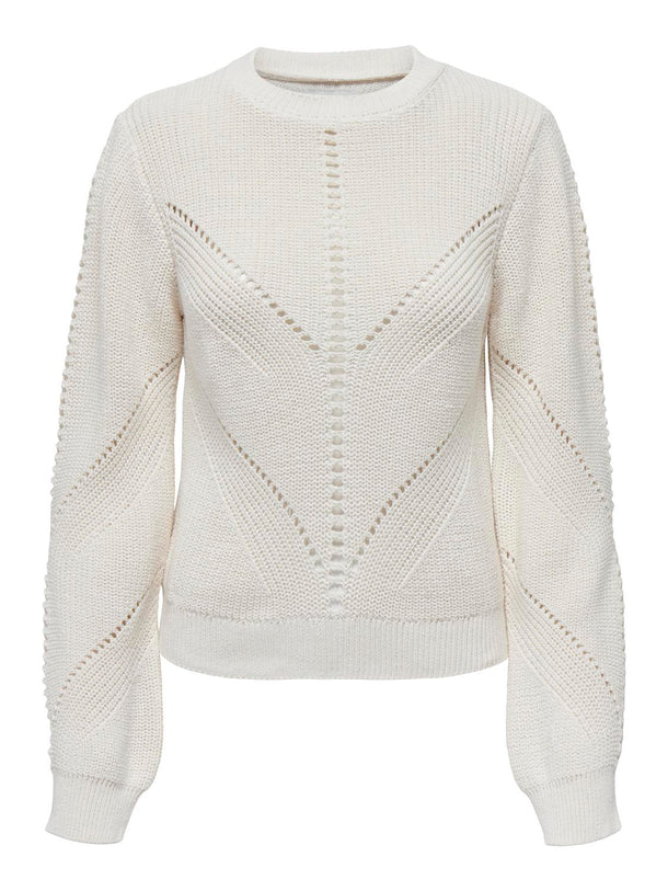 Product SWEATER ACANALADO LELLA - Cloud Dancer - Image 1
