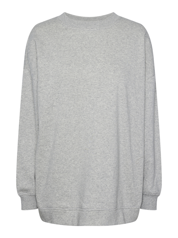 Product SUDADERA MALIAH - Light Grey Melange Print:MINERAL RED - Image 1