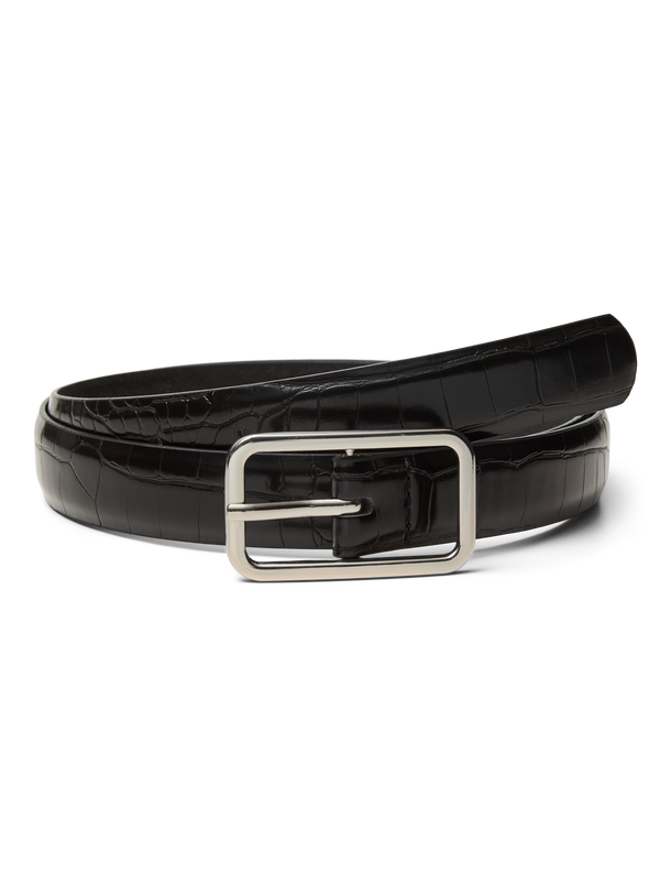 Product CINTURON LIZA -Black Detail:SILVER - Image 1