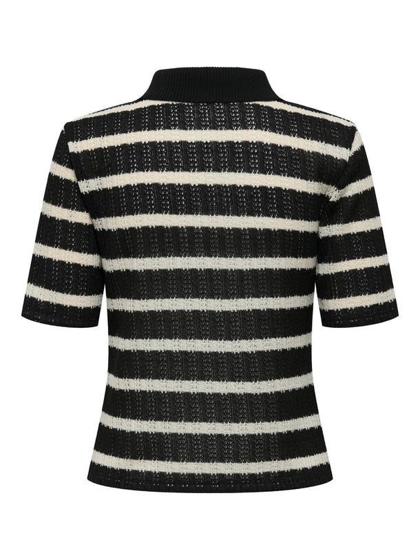 Product POLO TEJIDO ALI-Black Stripes:CLOUD DANCER - Image 2