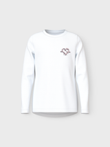 Bright White Print:Graffiti Heart