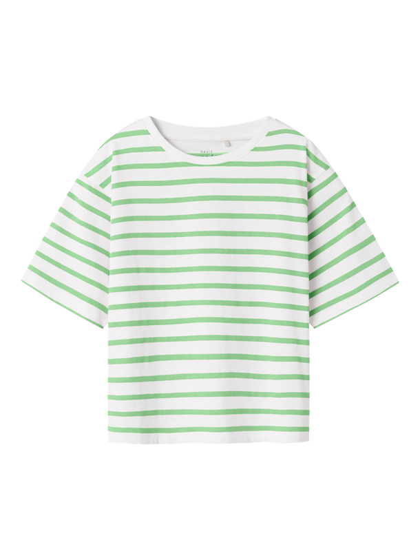 Product CAMISETA TANNI - Bright White Stripes:Arcdian Green - Image 3