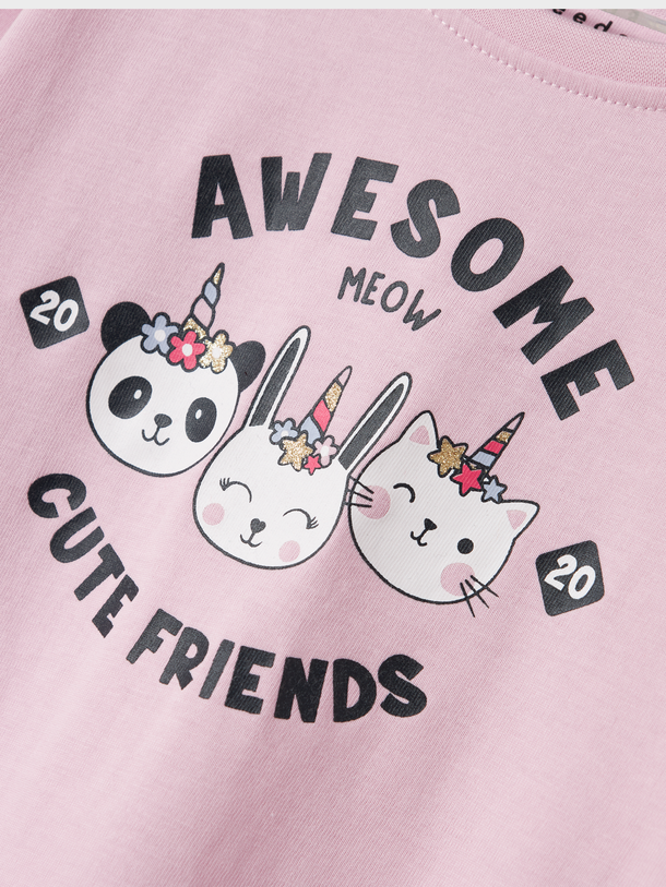 Product CAMISETA VEEN - Corsage Print:Cute Friends - Image 2