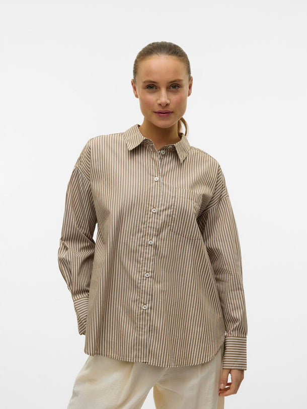 Product CAMISA PARINA - Otter Stripes:SNOW WHITE - Image 1