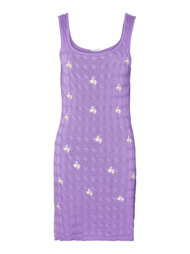 Product VESTIDO LIL - Paisley Purple Detail:PALE LIME YELLOW - Image 1