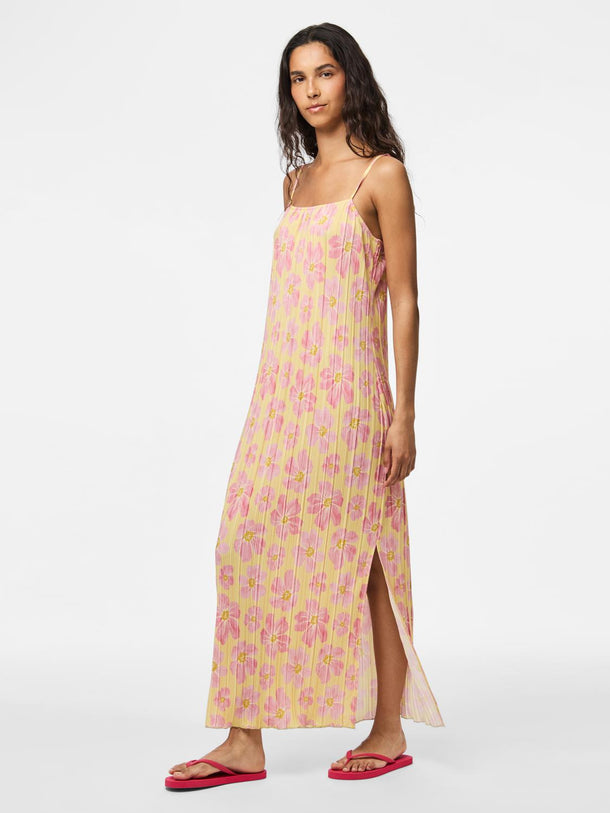 Product VESTIDO MAXI ESTAMPADO AMBER-Mellow Yellow AOP:PINK FLOWERS - Image 2