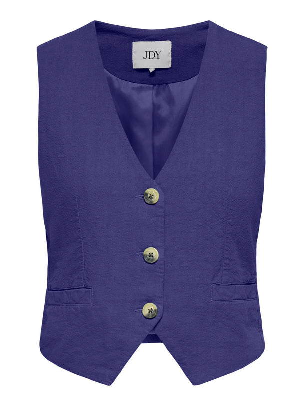 Product CHALECO DE LINO SAY-NAVY BLUE - Image 1