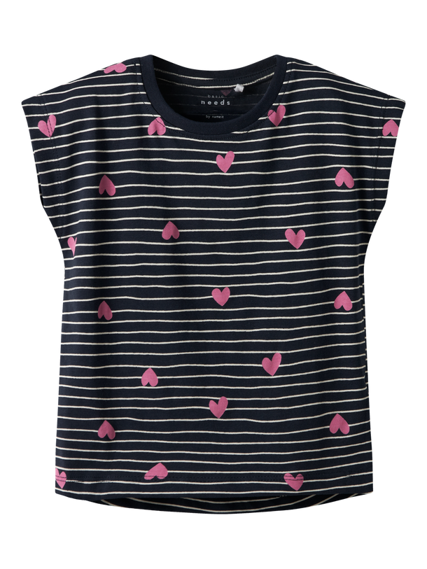 Product VESTIDO VIGGA CAPSL - Dark Sapphire AOP:HEARTS - Image 3