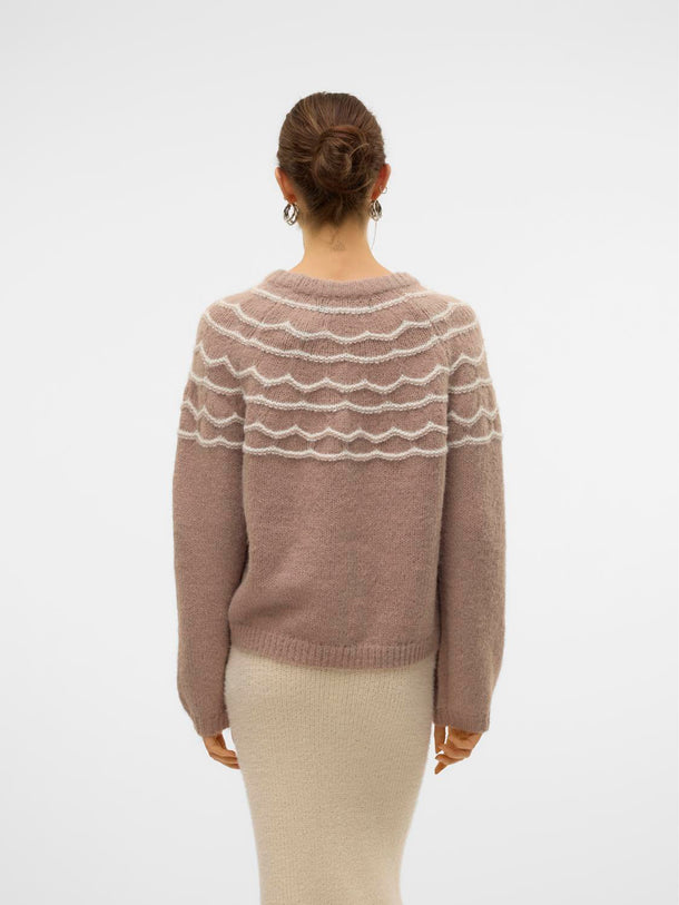 Product SWEATER CHARMAINE - Silver Mink Detail:W. BIRCH - Image 4