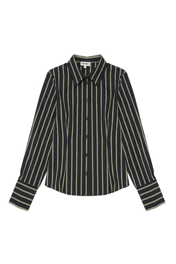 Product CAMISA DE MANGA LARGA CON RAYAS BMK-Seafoam Green - Image 4