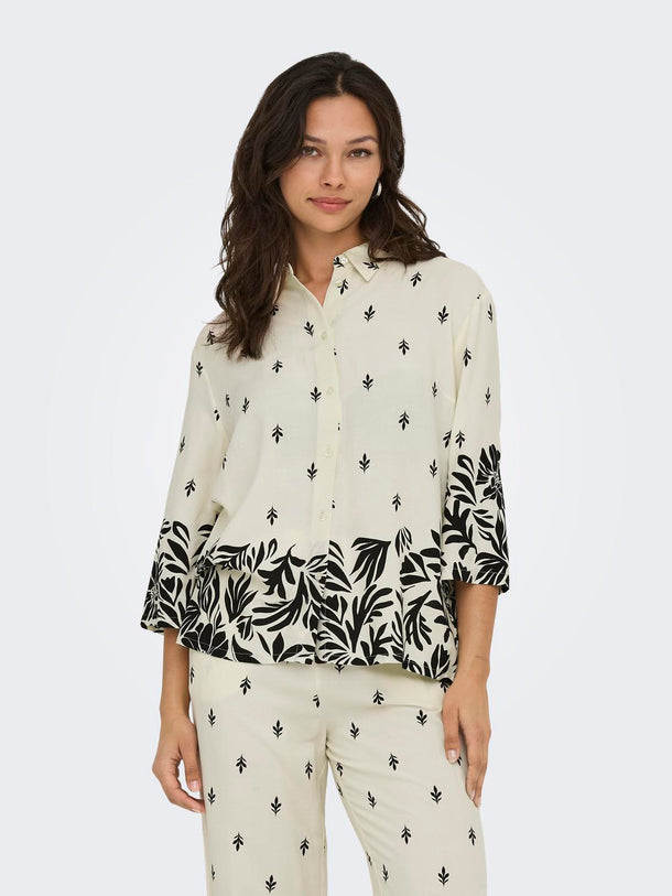 Product CAMISA MAGGIE - Sandshell AOP:BLACK ETHNIC - Image 2