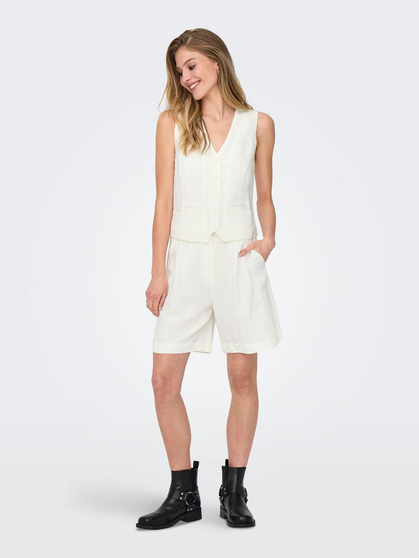 Product CHALECO SASTRERO LINO INDY-Cloud Dancer - Image 2