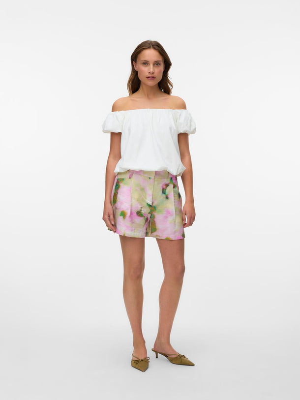 Product SHORT SASTRERO LIANA-Cloud Dancer AOP:ANNE PRINT - Image 2