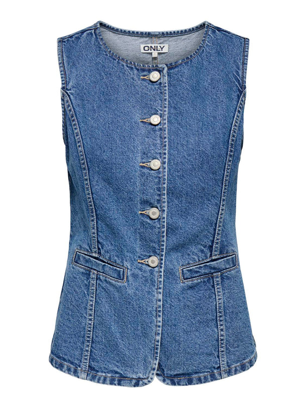 Product CHALECO DE DENIM GIU-Medium Blue Denim - Image 1