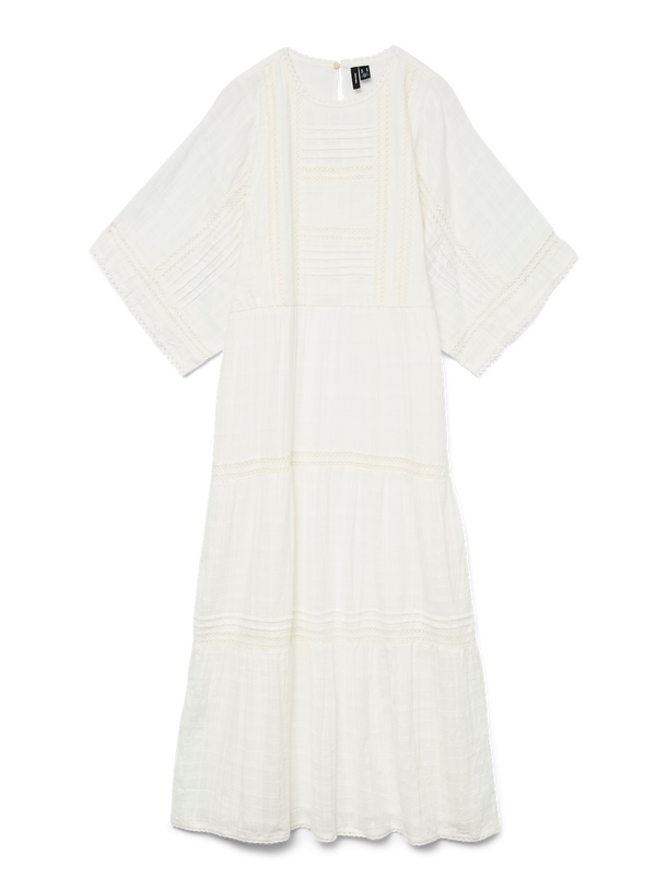 Product VESTIDO MAXI TEJIDO BERTINE-Snow White - Image 4