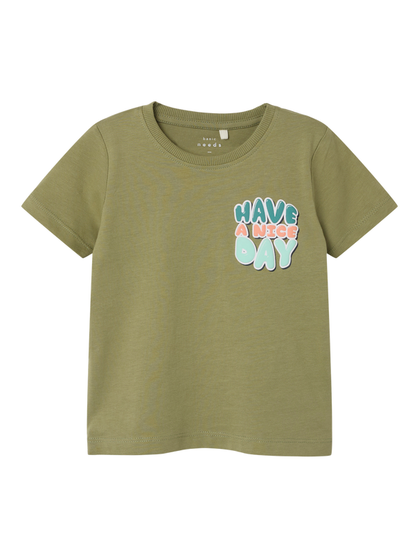 Product CAMISETA VICTOR - Oil Green Print:Have A Nice Day - Image 3