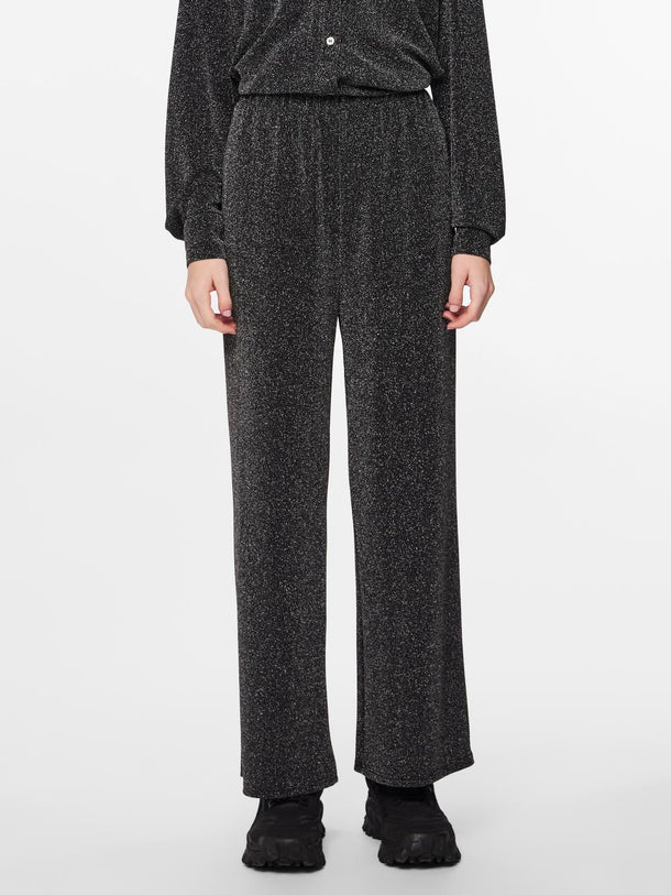 Product PANTALON PIA - Black Detail:SILVER GLITTER - Image 1