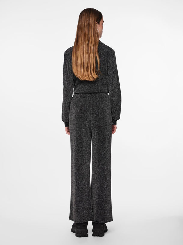 Product PANTALON PIA - Black Detail:SILVER GLITTER - Image 3