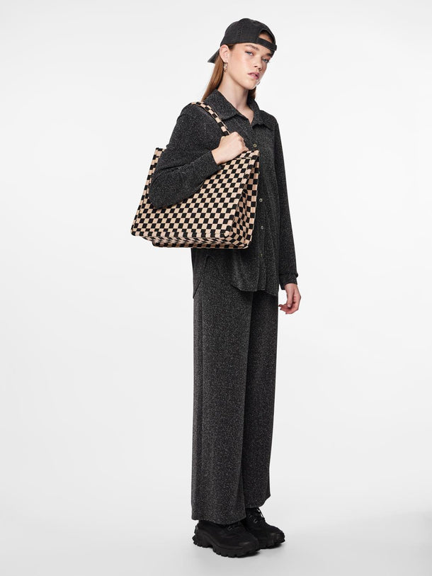 Product PANTALON PIA - Black Detail:SILVER GLITTER - Image 7
