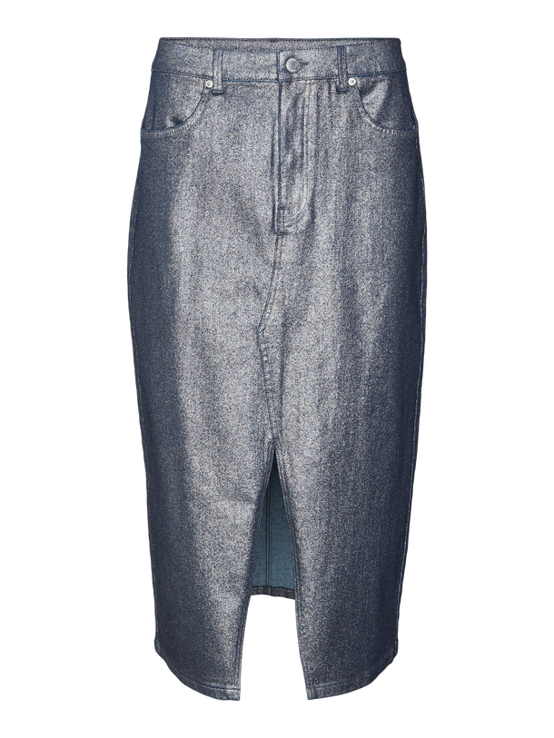 Product FALDA VERI - Medium Blue Denim Detail:SILVER COATING - Image 4